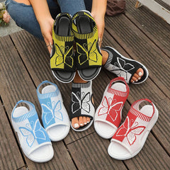 Happy™ ButterflySandals: Dames Casual Peep-Toe Sandalen met Vlinderontwerp