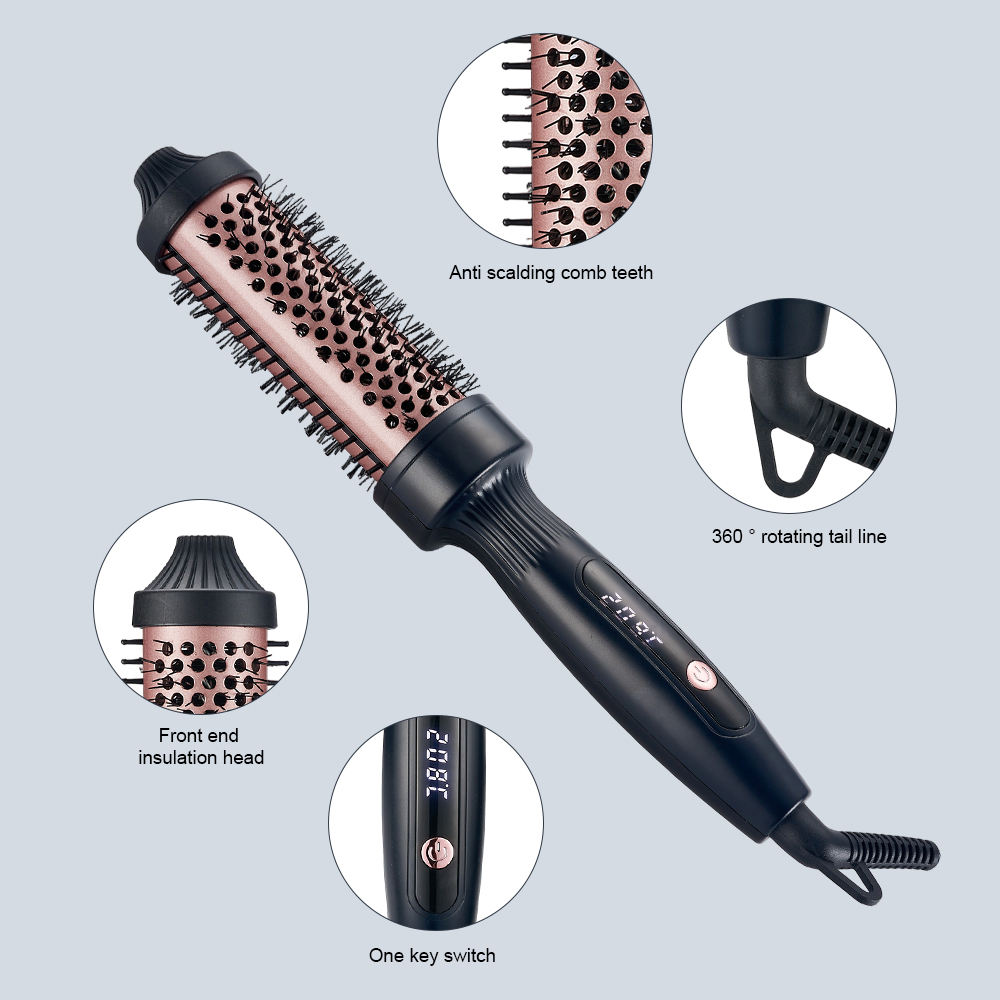 Rose® HairBrush: Multi-Styling Haar Volume Glans Borstel