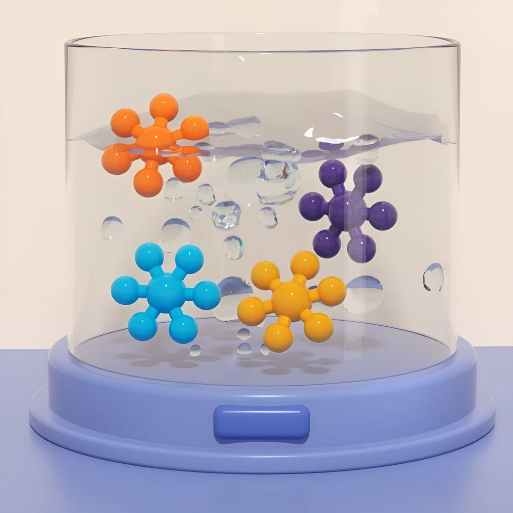 Kletshuts™ SnowflakeBlocks: Montessori Educatieve Creatieve Sneeuwvlok Blokken Constructie Set