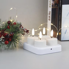 Ledsen™ CozyCandles: Oplaadbare 3D Draagbare LED Thee Gezellige Kaars Lichten