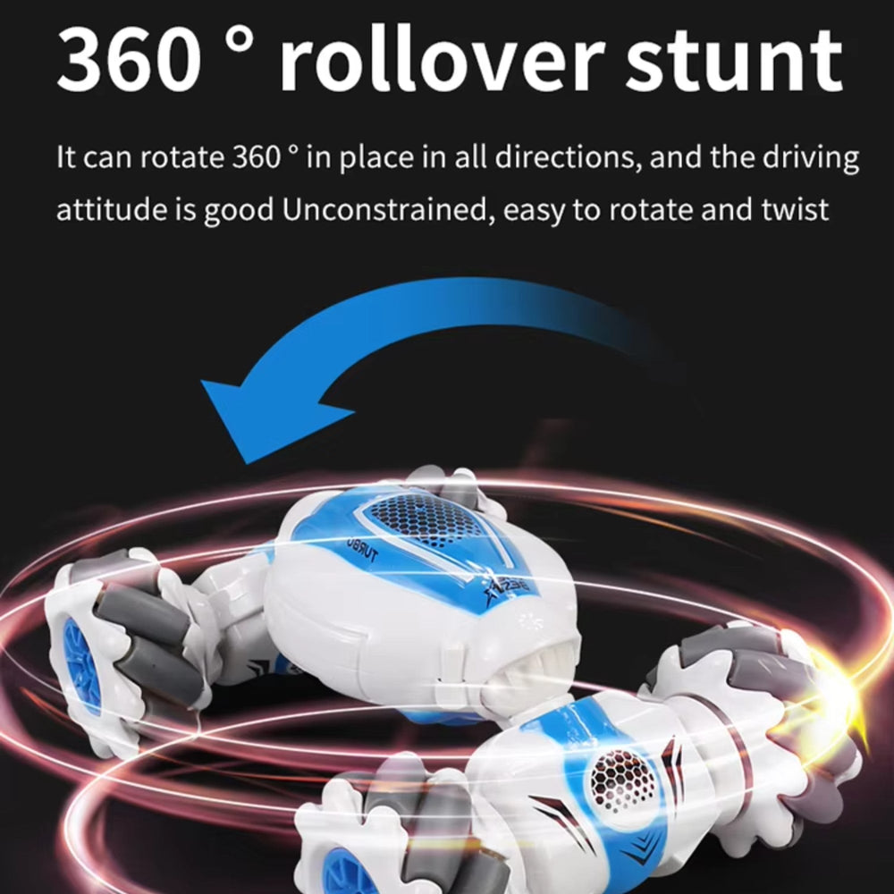 Kletshuts™ SpinningCar: 4WD Terrein-Bestendige Dubbele Controle Modus Stunt Draaiende Auto