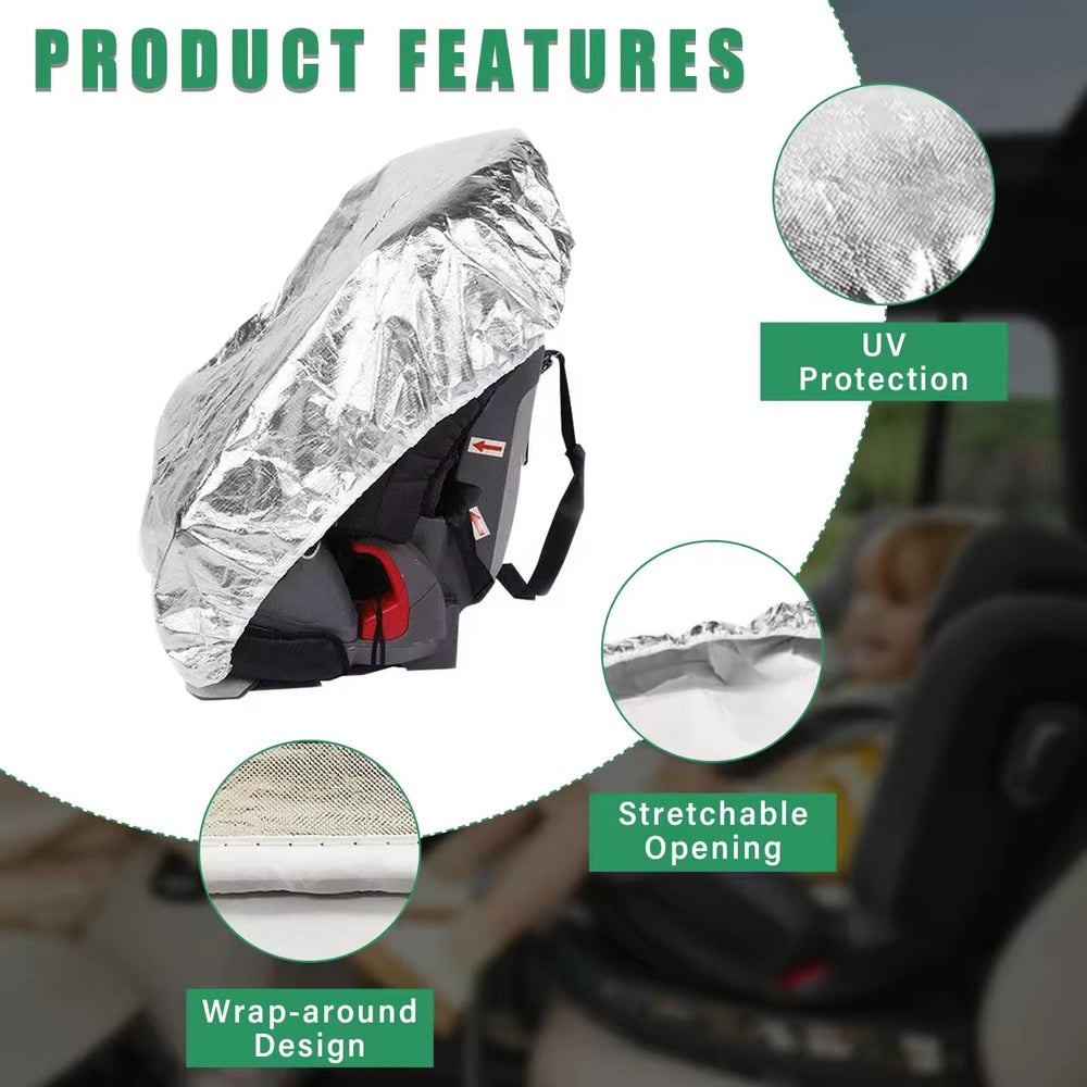 SeatSunshade - Warmtebeschermende Zonnebescherming voor Kinderautostoelen