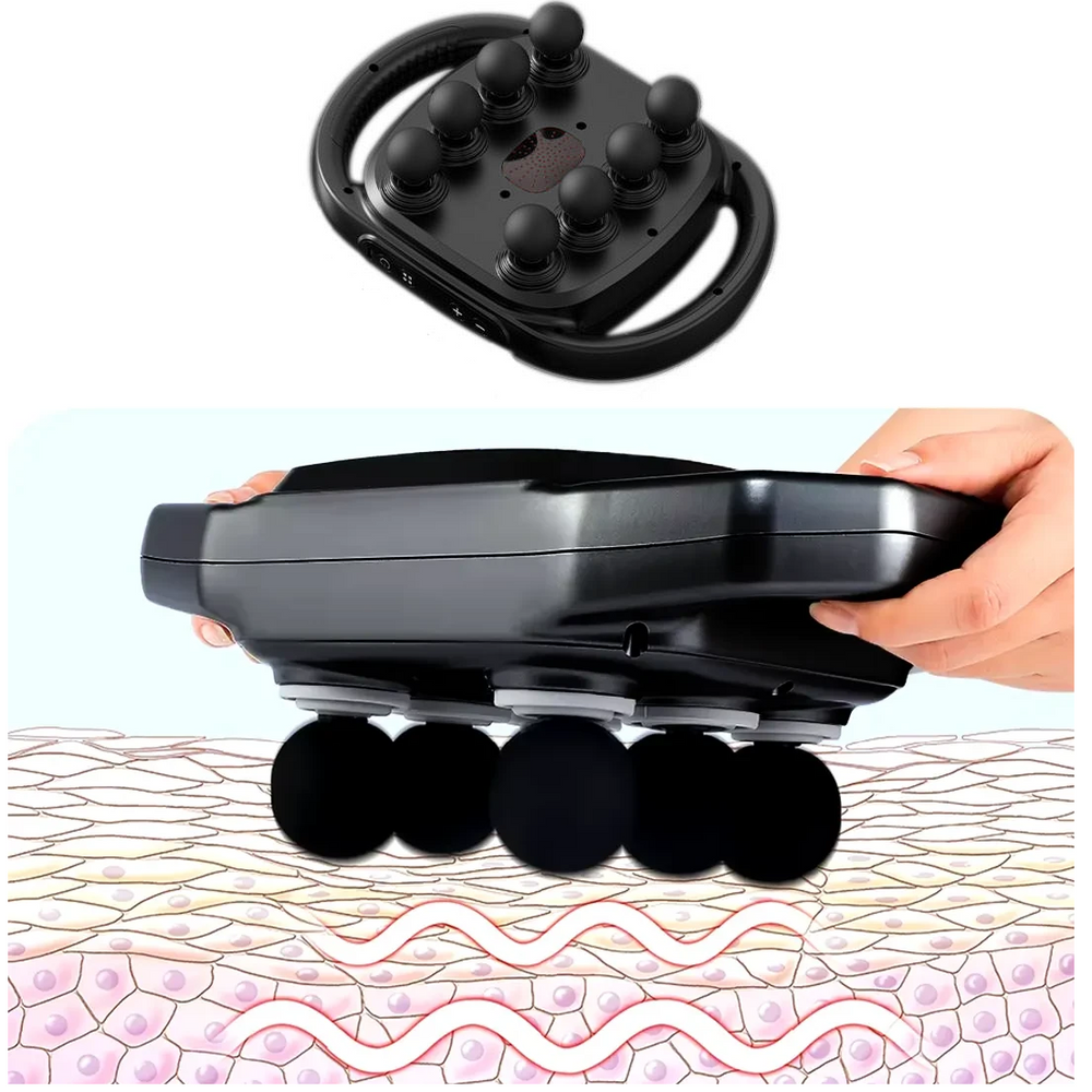 MuscleMassager: Multi Hoofd Percussie Diepe Weefsel Spier Massageapparaat