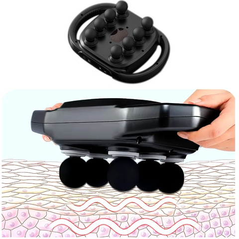 MuscleMassager: Multi Hoofd Percussie Diepe Weefsel Spier Massageapparaat