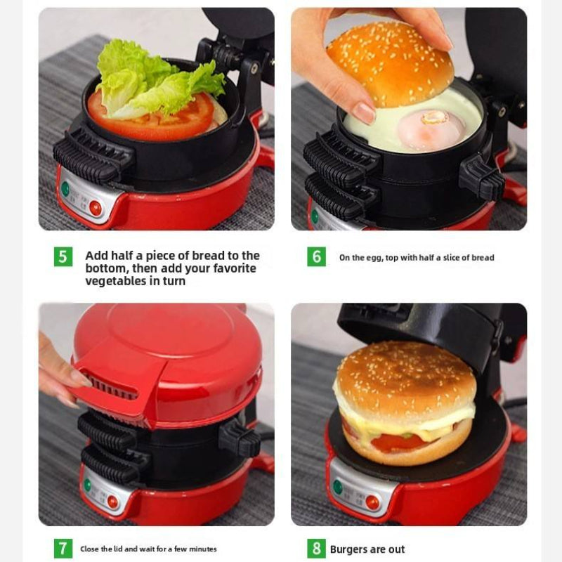 Globetrek° BurgerMaker: Elektrische Burgerpers Sandwich En Pattymaker