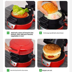 Globetrek° BurgerMaker: Elektrische Burgerpers Sandwich En Pattymaker