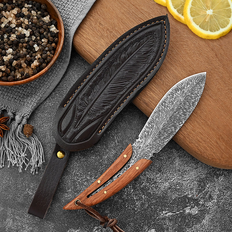 Globetrek° FeatherKnife: Uniek Veer Geïnspireerd Ontwerp Compact Mes