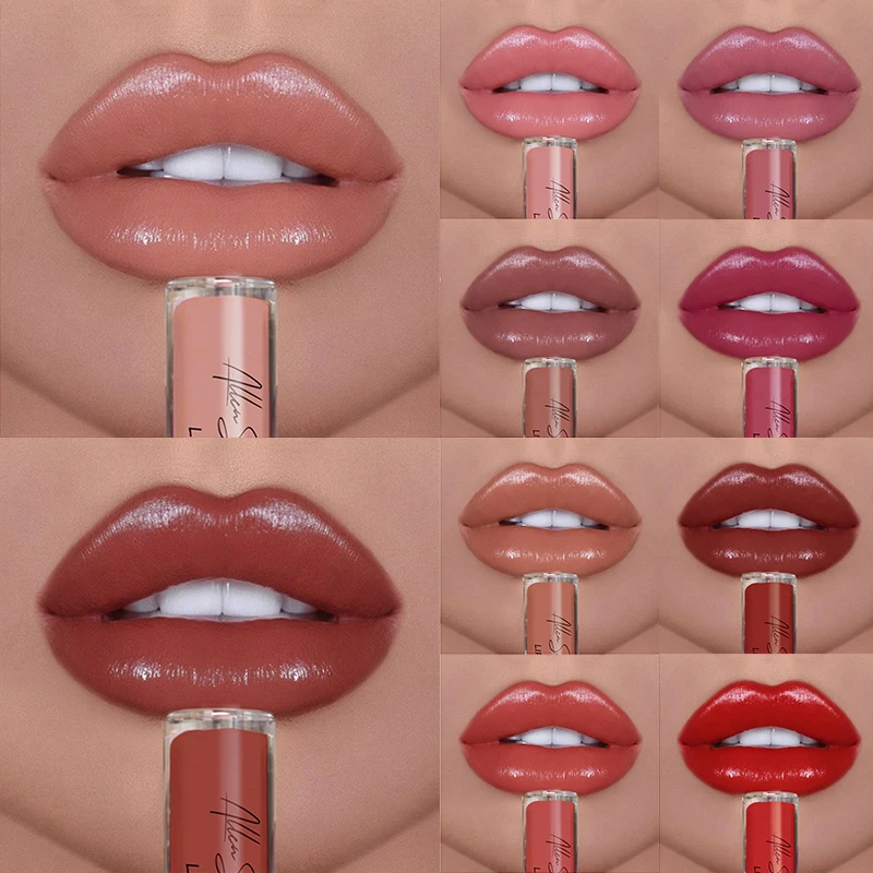 GlamGloss 6+6 GRATIS: Langdurige Romige Hydraterende Glam Gloss Vloeibare Lippenstift