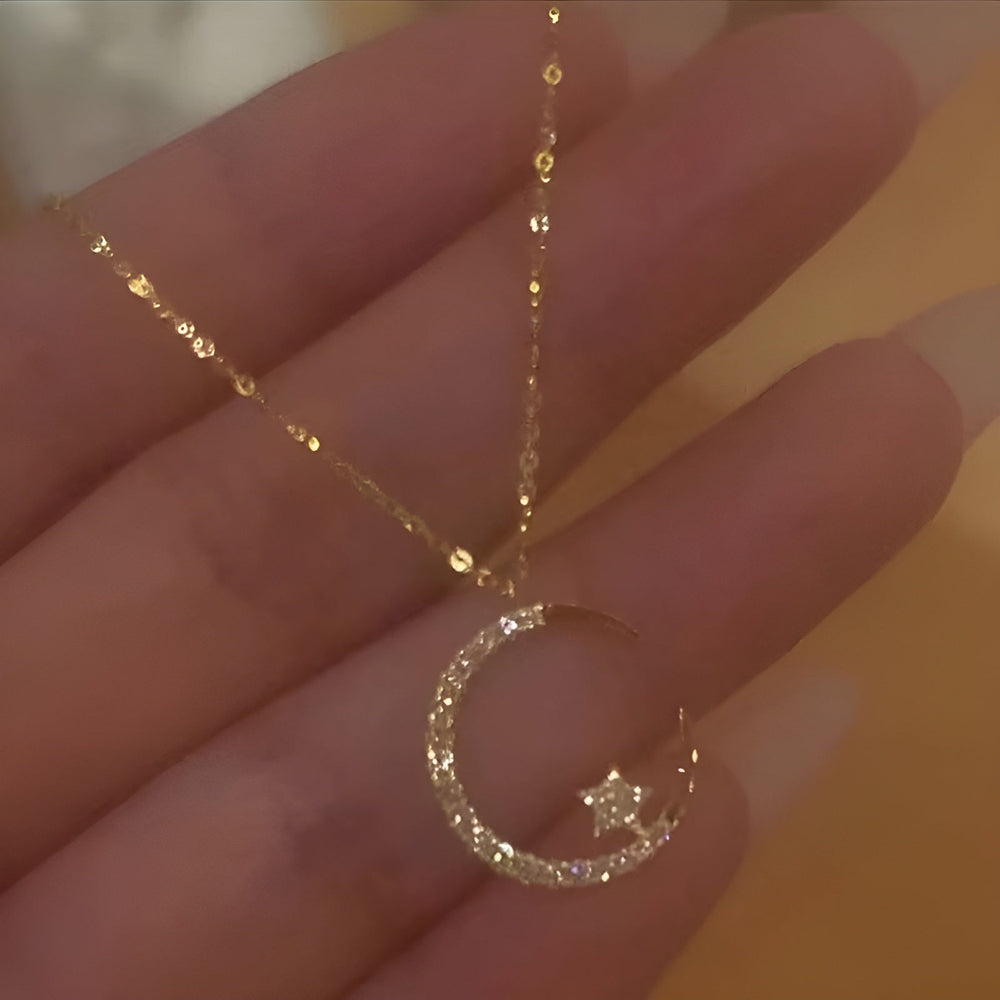 Jewelance™ CrescentNecklace 1+1 GRATIS: Minimalistische Maan Hanger Verstelbare Halve Maan Ketting Sieraden