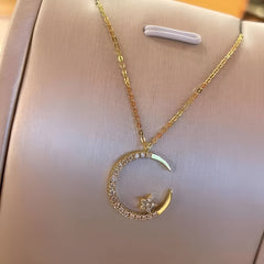 Jewelance™ CrescentNecklace 1+1 GRATIS: Minimalistische Maan Hanger Verstelbare Halve Maan Ketting Sieraden