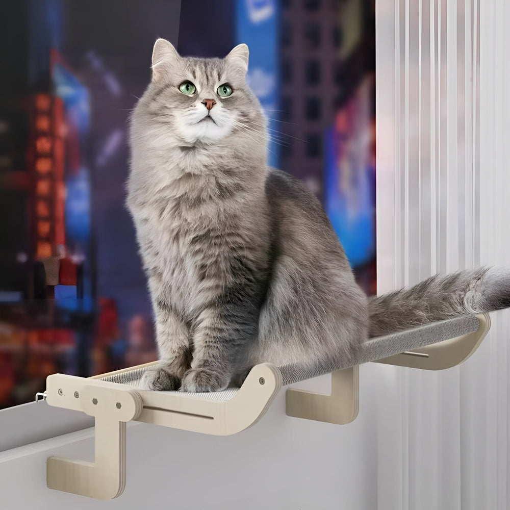 Catfri® HangingBed - Premium Verstelbare Houten Katten Hangmat Hangende Bed
