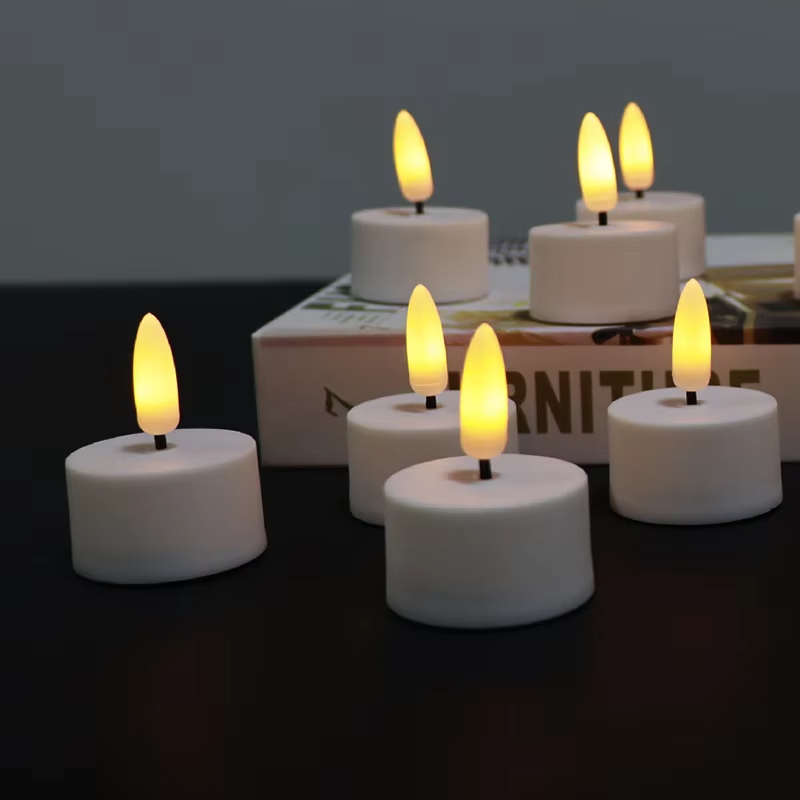 Ledsen™ CozyCandles: Oplaadbare 3D Draagbare LED Thee Gezellige Kaars Lichten