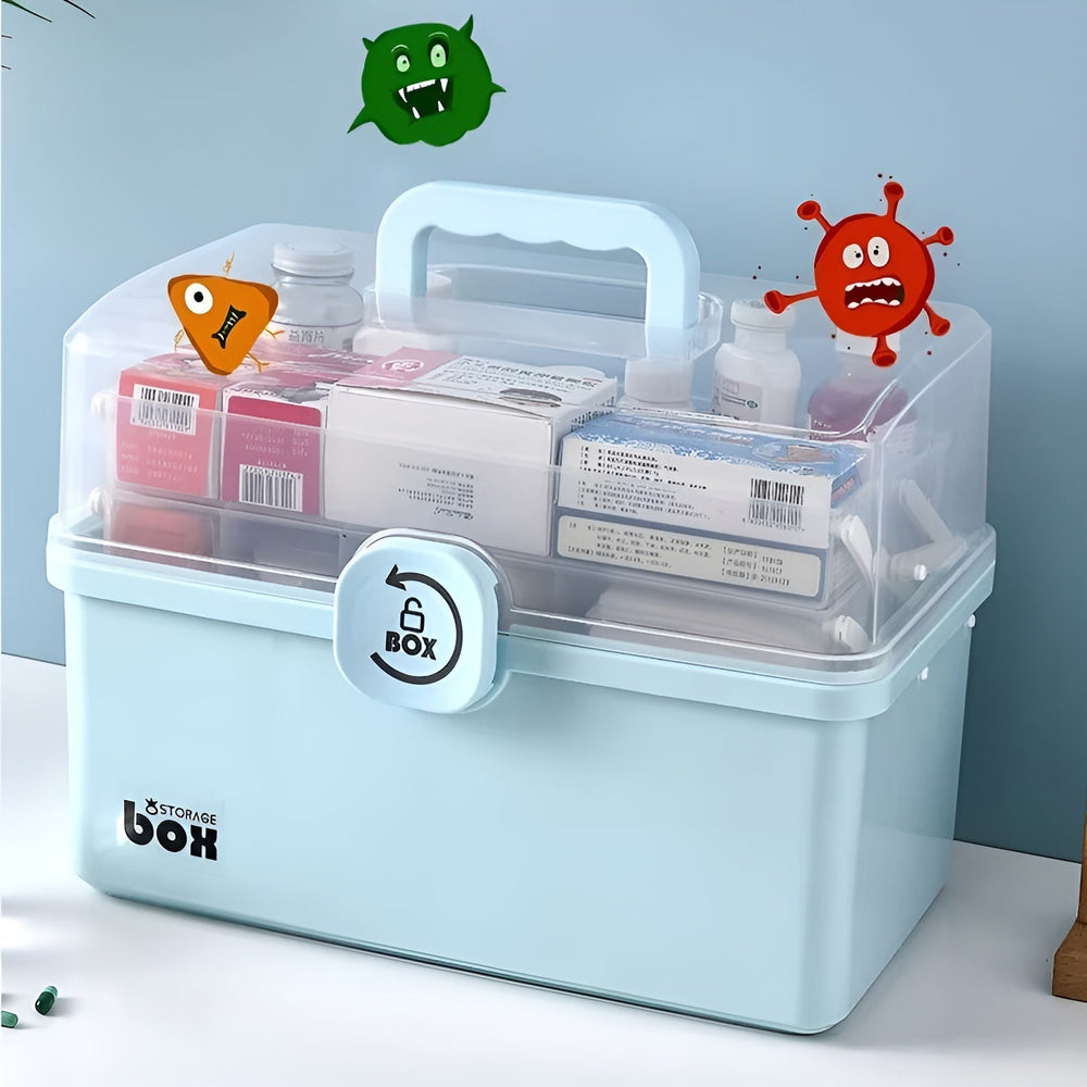 Globetrek° SmartStorage - Multifunctionele Drie-Laags Transparante Slimme Opberg Organizer