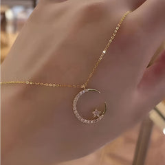 Jewelance™ CrescentNecklace 1+1 GRATIS: Minimalistische Maan Hanger Verstelbare Halve Maan Ketting Sieraden