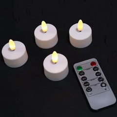 Ledsen™ CozyCandles: Oplaadbare 3D Draagbare LED Thee Gezellige Kaars Lichten
