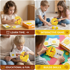 Kletshuts™ LearningClock: Interactief Tijd Leer Spel Leerklok
