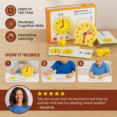Kletshuts™ LearningClock: Interactief Tijd Leer Spel Leerklok