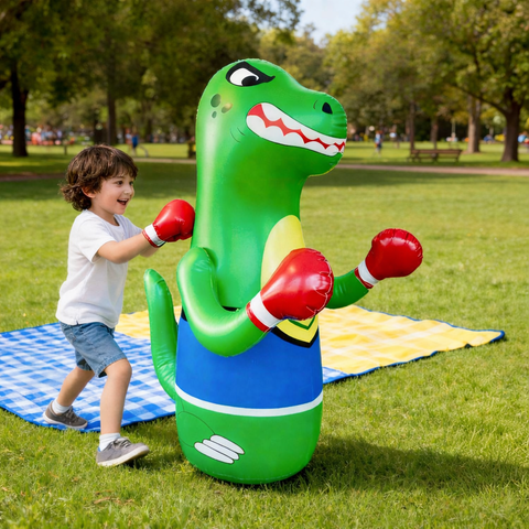 Kletshuts™ DinosaurPunch: Opblaasbaar Actief Speel Dinosaurussen Stoot Speelgoed