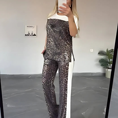Icone™ LeopardOutfit: De Hele Dag Comfort Met 2 Delige Luipaard Outfitset