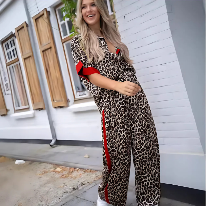 Icone™ LeopardOutfit: De Hele Dag Comfort Met 2 Delige Luipaard Outfitset