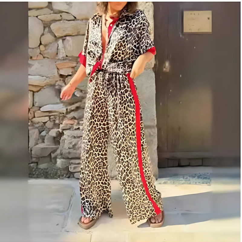 Icone™ LeopardOutfit: De Hele Dag Comfort Met 2 Delige Luipaard Outfitset