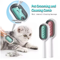 DogCatFri™ GroomingBrush 1+1 GRATIS: Huisdierhaarverwijderaar En Massageborstel