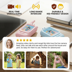 Kletshuts™ VideoTalkie: Intercom Met Camera En Scherm Video Walkie Talkie