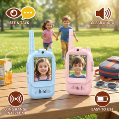 Kletshuts™ VideoTalkie: Intercom Met Camera En Scherm Video Walkie Talkie