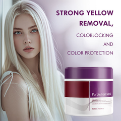 Rose® KeratinMask: Kleur En Diepe Herstel Paarse Keratine Toning Haarmasker