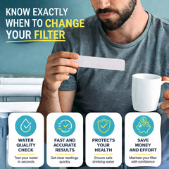 Globetrek° WaterTester 1+1 GRATIS: Instant Zuiverheidsdetectie Waterkwaliteits Tester Tool