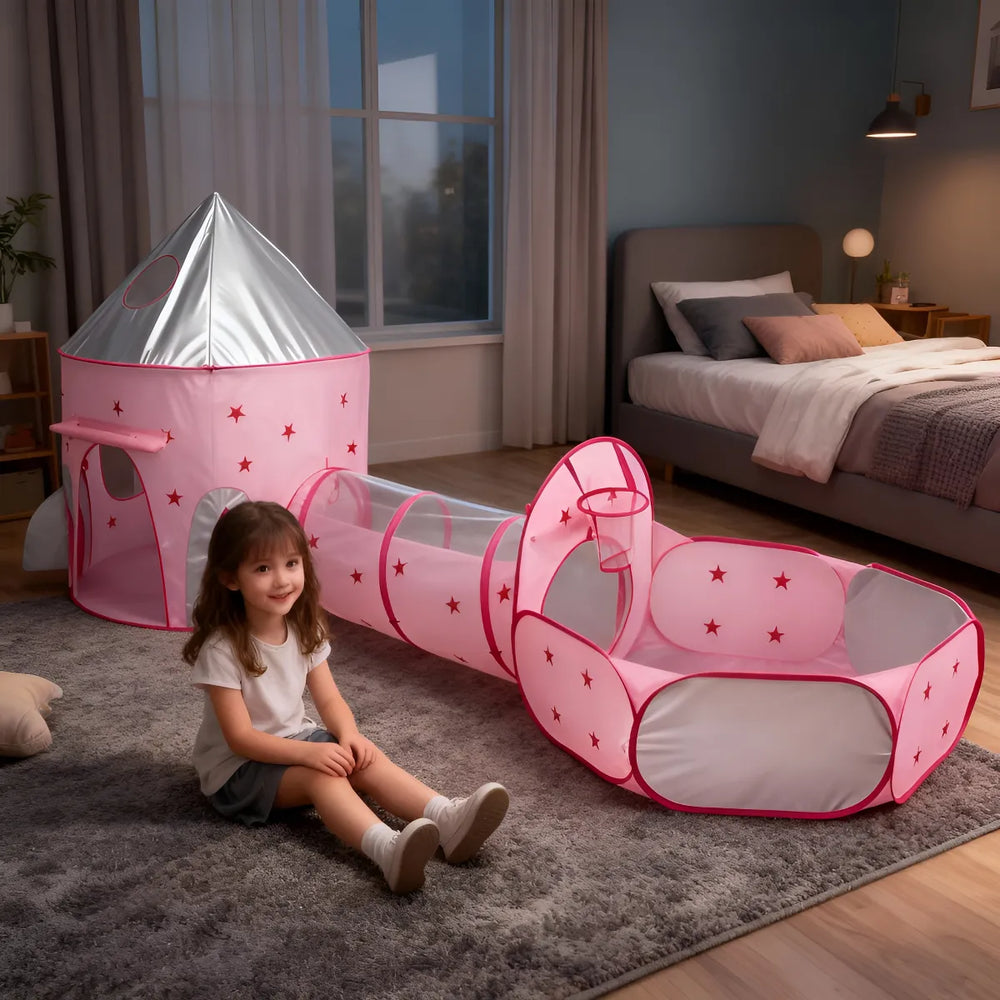 Kletshuts™ PlayhouseTent: Ruimte Thema Kindertunnel Speeltent