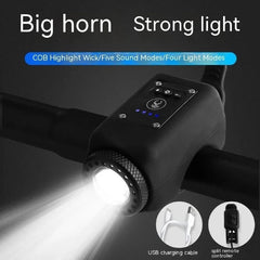 HornLight: 2-In-1 Hoogzichtbare Lamp En Luide Toeter Voor Fiets