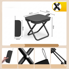UltiFurni® PortableStool: Gemakkelijk Vouwbare Ultra-Lichte Compacte Draagbaar Kruk
