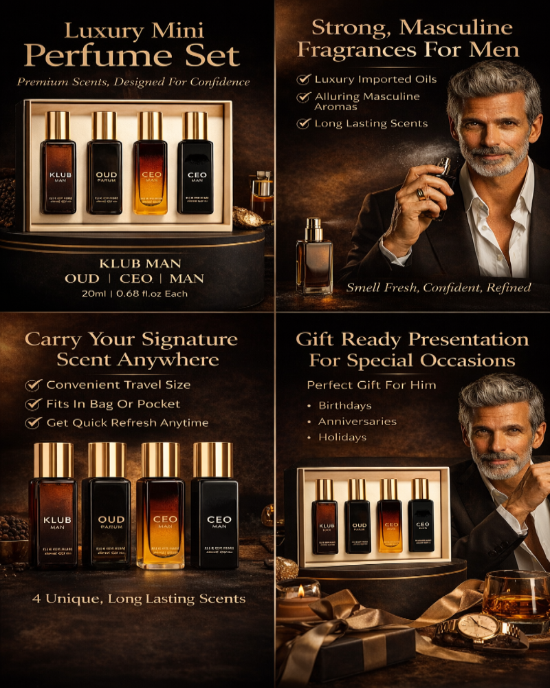 PerfumeSet - Luxe Mannen Parfum Set Reisformaat Collectie