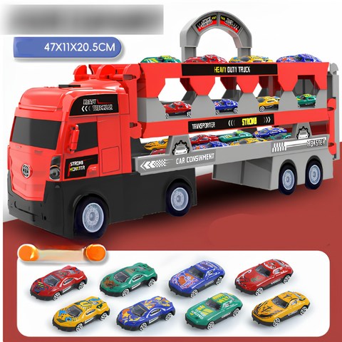 Kletshuts™ MegaTruck - Mega Hauler Vrachtwagen Met Uitwerping Racebaan
