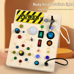 Kletshuts™ SensoryBoard - Montessori Sensorisch Bord Met Lichten En Schakelaars