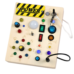 Kletshuts™ SensoryBoard - Montessori Sensorisch Bord Met Lichten En Schakelaars