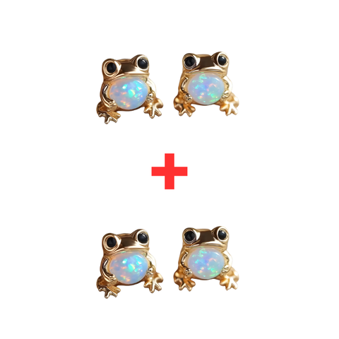 Jewelance™ FrogGem 1+1 GRATIS: Minimalistische Mode Kikker Gem Oorbellen