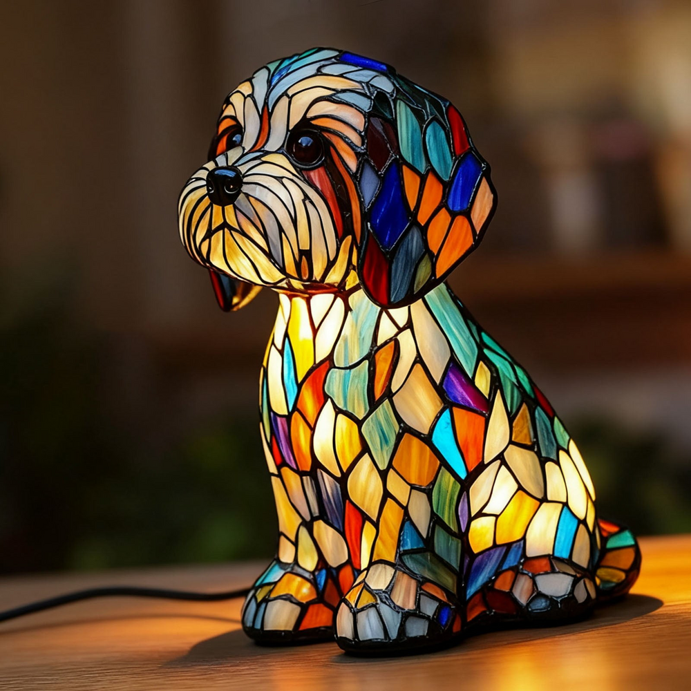 Ledsen™ DogLamp: Moderne Artistieke Bevlekken Omgeving Hondenlamp