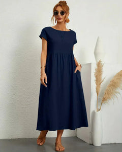 Icone™ FlowDress: Casual Zachte Flow Elegante Stijl Losse Maxi Jurk