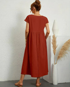 Icone™ FlowDress: Casual Zachte Flow Elegante Stijl Losse Maxi Jurk