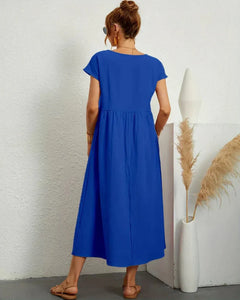 Icone™ FlowDress: Casual Zachte Flow Elegante Stijl Losse Maxi Jurk