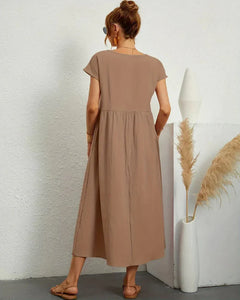 Icone™ FlowDress: Casual Zachte Flow Elegante Stijl Losse Maxi Jurk
