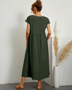 Icone™ FlowDress: Casual Zachte Flow Elegante Stijl Losse Maxi Jurk