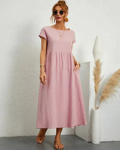 Icone™ FlowDress: Casual Zachte Flow Elegante Stijl Losse Maxi Jurk
