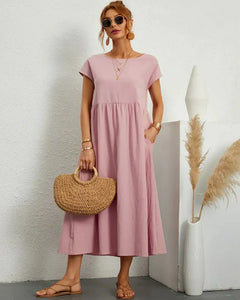 Icone™ FlowDress: Casual Zachte Flow Elegante Stijl Losse Maxi Jurk