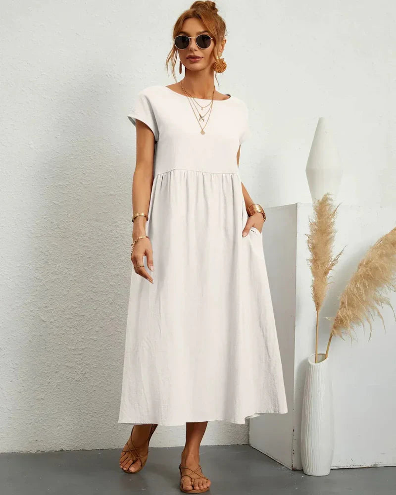 Icone™ FlowDress: Casual Zachte Flow Elegante Stijl Losse Maxi Jurk