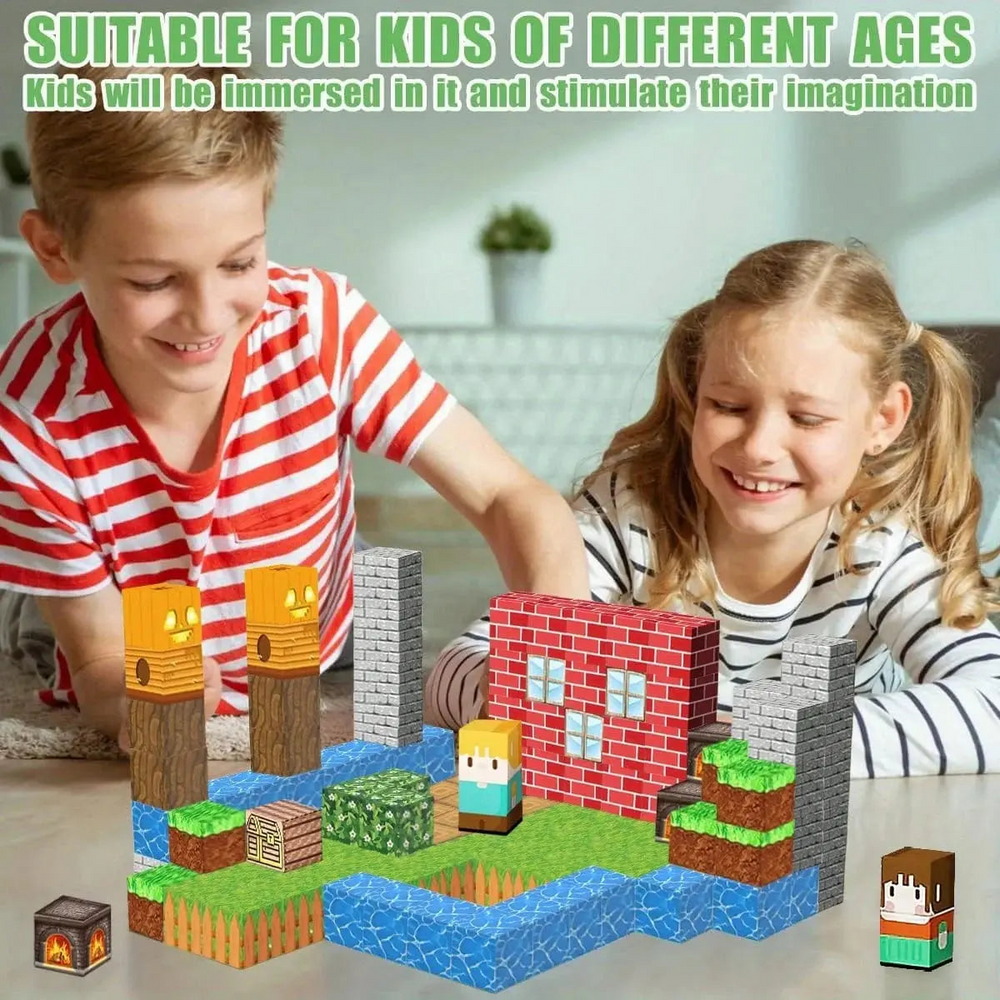 Kletshuts™ MagneticBlocks: Creatief Magnetisch Blokken Tegel Bouwer Set
