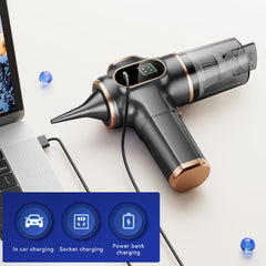 Cleaner Pro° MiniVacuum: Batterijweergave Multi Nozzle Mini Handstofzuiger