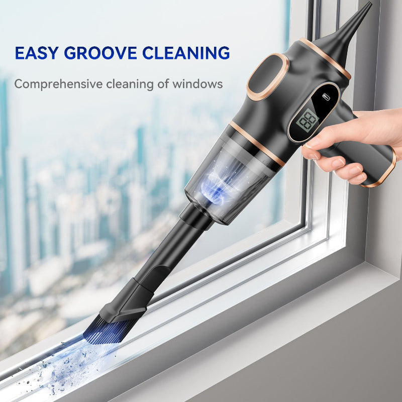Cleaner Pro° MiniVacuum: Batterijweergave Multi Nozzle Mini Handstofzuiger